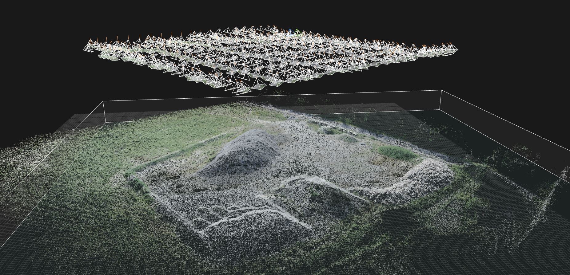 Photogrammétrie aérienne par drone avec plan de vol